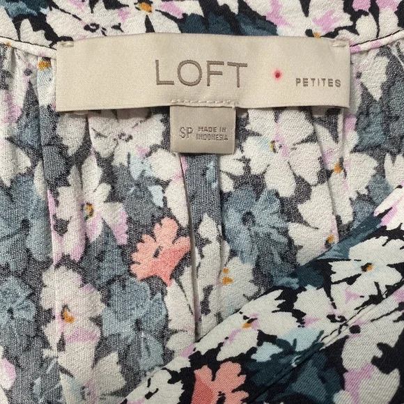 LOFT Floral Tie Front Dress - Picture 10 of 10